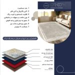 فرش ماشینی مدرن اورکوم طرح مینیمال تارا کد orkom_1111_1 (حراجی)