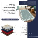 فرش ماشینی مدرن اورکوم طرح مینیمال تارا کد orkom_1111_3 (حراجی)