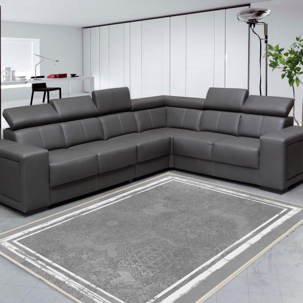 فرش ماشینی مدرن اورکوم طرح مینیمال تارا کد orkom_1111_4