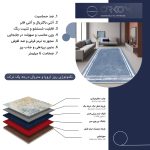 فرش ماشینی مدرن اورکوم طرح مینیمال تارا کد orkom_1111_5 (حراجی)