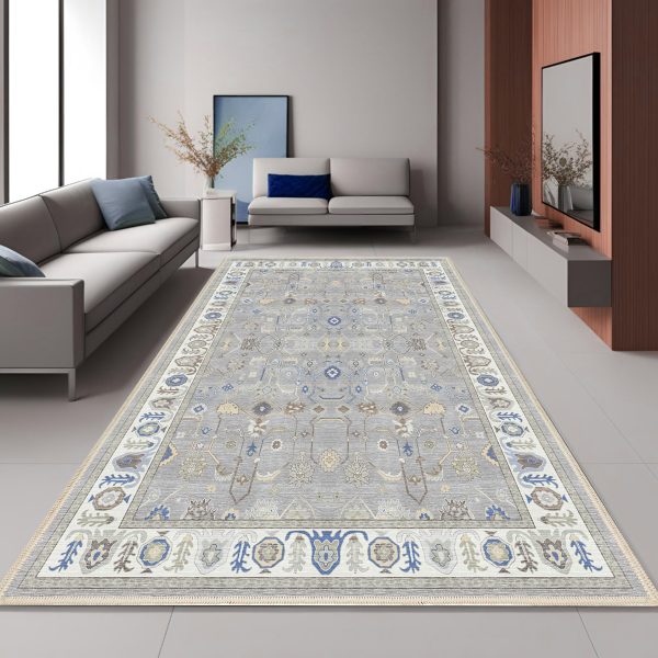 فرش ماشینی مدرن اورکوم طرح مینیمال تینا کد orkom_1115_4