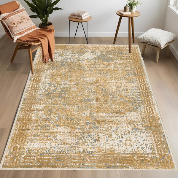 فرش ماشینی مدرن اورکوم طرح مینیمال تینا کد orkom_1116_1