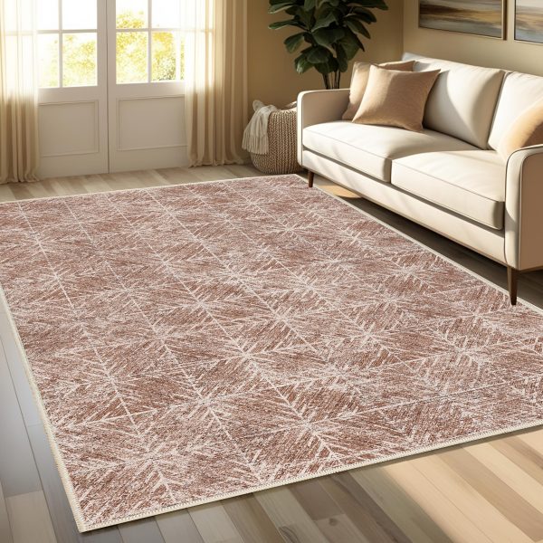 فرش ماشینی مدرن اورکوم طرح مینیمال تینا کد orkom_1117_1