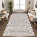 فرش ماشینی مدرن اورکوم طرح مینیمال تینا کد orkom_1119_1