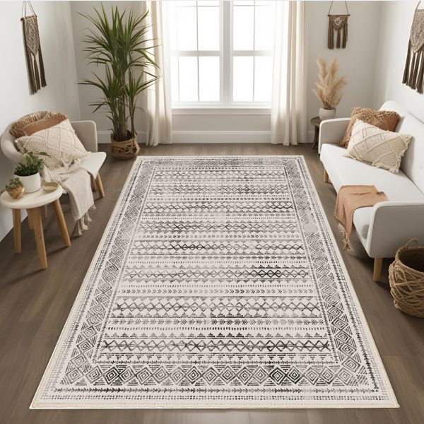 فرش ماشینی مدرن اورکوم طرح مینیمال تینا کد orkom_1119_2 (حراجی)