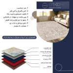 فرش ماشینی مدرن اورکوم طرح مینیمال مارال کد orkom_1121_1