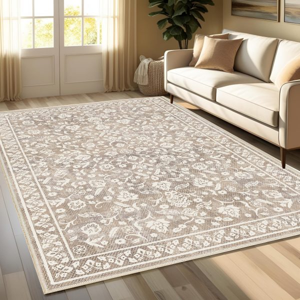 فرش ماشینی مدرن اورکوم طرح مینیمال مارال کد orkom_1121_1