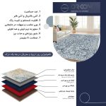 فرش ماشینی مدرن اورکوم طرح مینیمال مارال کد orkom_1121_3