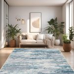 فرش ماشینی مدرن اورکوم طرح مینیمال دلتا کد orkom_1122_4