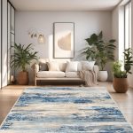 فرش ماشینی مدرن اورکوم طرح مینیمال دلتا کد orkom_1122_5