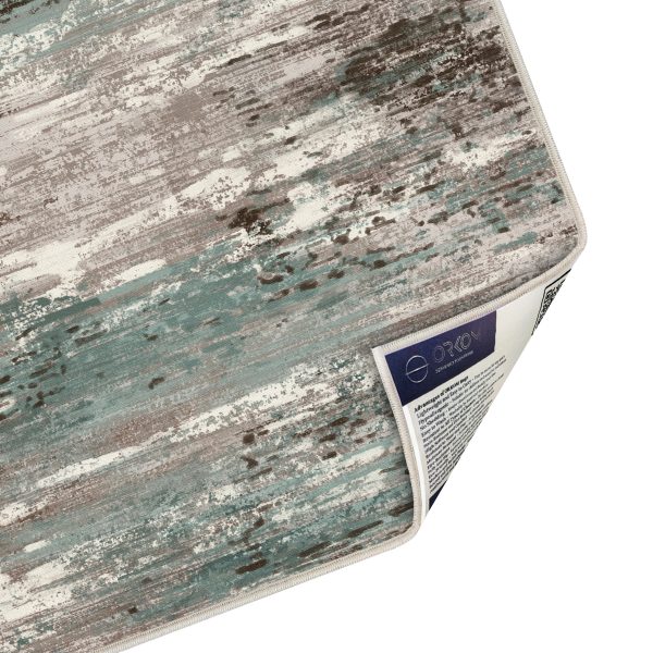 فرش ماشینی مدرن اورکوم طرح مینیمال دلتا کد orkom_1122_6