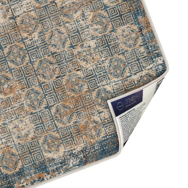 فرش ماشینی مدرن اورکوم طرح مینیمال ترنم کد orkom_1123_1 (حراجی)