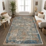 فرش ماشینی مدرن اورکوم طرح مینیمال ترنم کد orkom_1123_1 (حراجی)