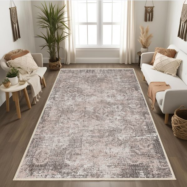 فرش ماشینی مدرن اورکوم طرح مینیمال ترنم کد orkom_1123_2