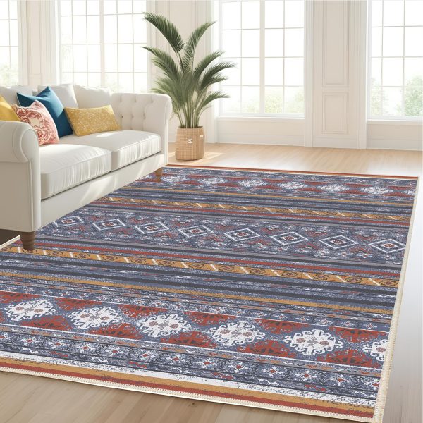 فرش ماشینی مدرن اورکوم طرح مینیمال سورین کد orkom_1125_1