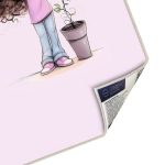 فرش ماشینی اتاق کودک اورکوم طرح دختر کد kids_9001