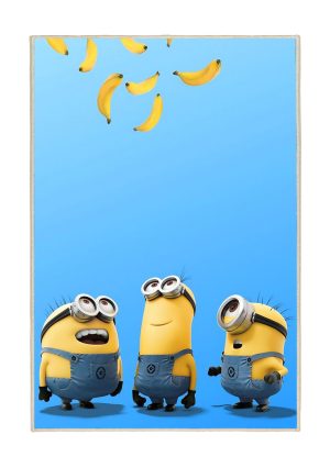 فرش ماشینی اتاق کودک اورکوم طرح مینیون ها کد kids_9004