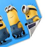 فرش ماشینی اتاق کودک اورکوم طرح مینیون ها کد kids_9004