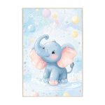 فرش ماشینی اتاق کودک اورکوم طرح فیل کد kids_9005