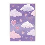 فرش ماشینی اتاق کودک اورکوم طرح آسمان کد kids_9009