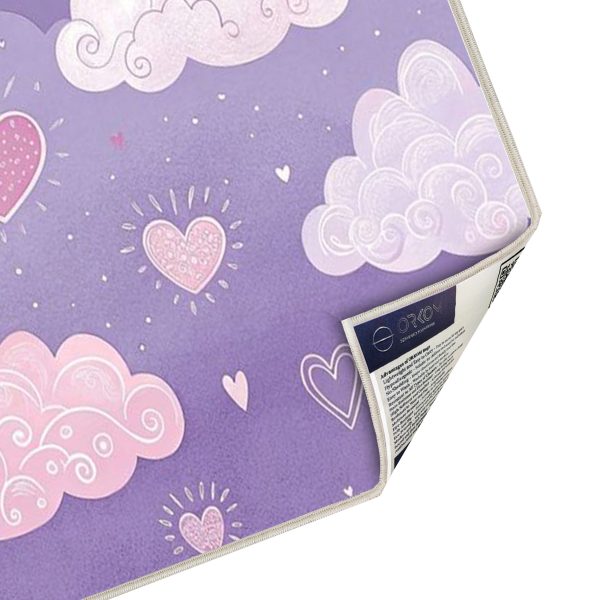 فرش ماشینی اتاق کودک اورکوم طرح آسمان کد kids_9009