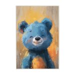 فرش ماشینی اتاق کودک اورکوم طرح خرس کد kids_9011