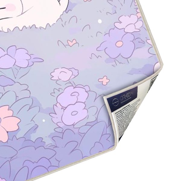 فرش ماشینی اتاق کودک اورکوم طرح گربه کد kids_9016